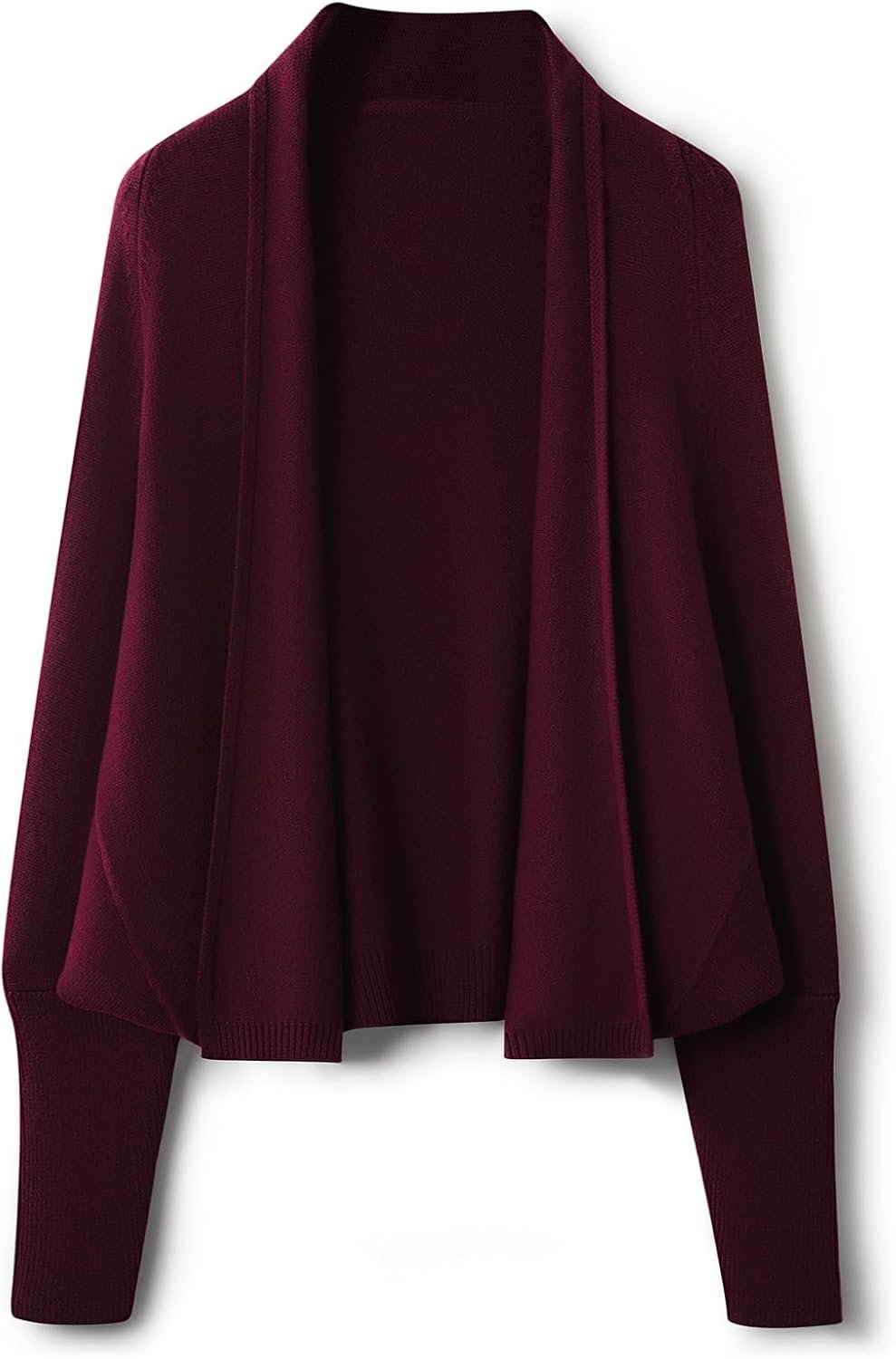 Women's Merino Wool Cardigan Sweater 2025 Fall Winter Open Front Batwing Sleeve Knit Slouchy Cardigan Sweater