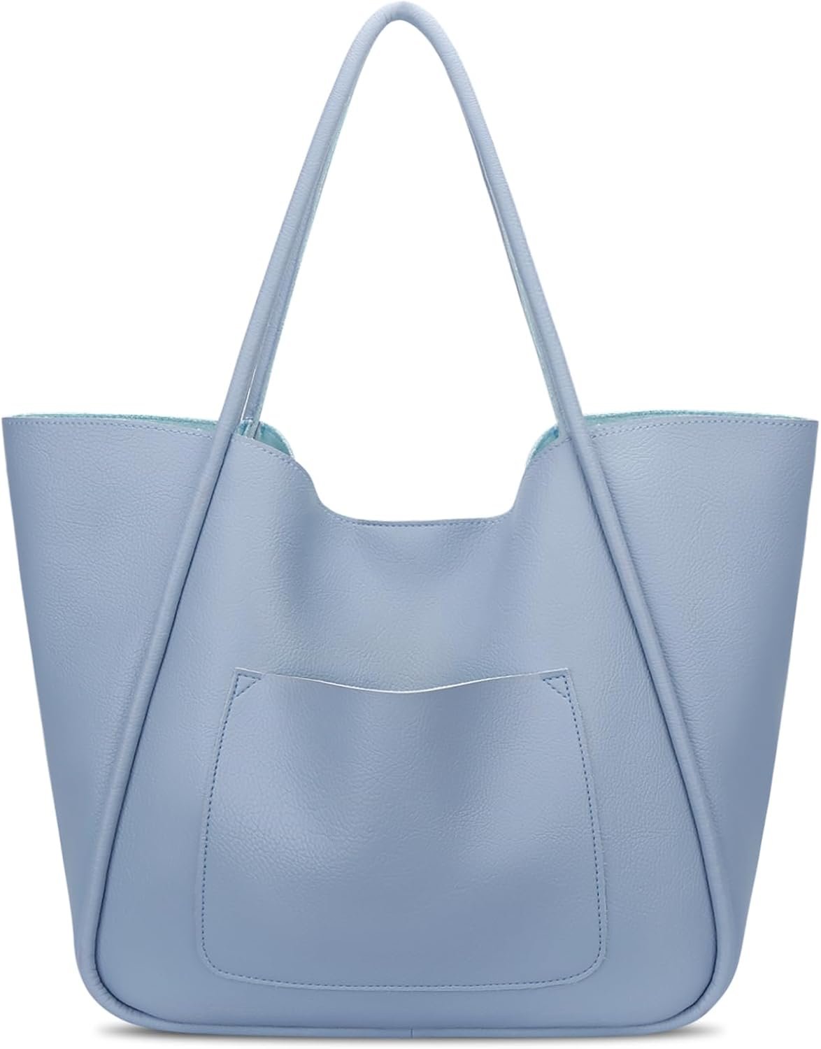 Tote Bag for Women Vegan Leather Shoulder Purse Large Capacity Travel Bag