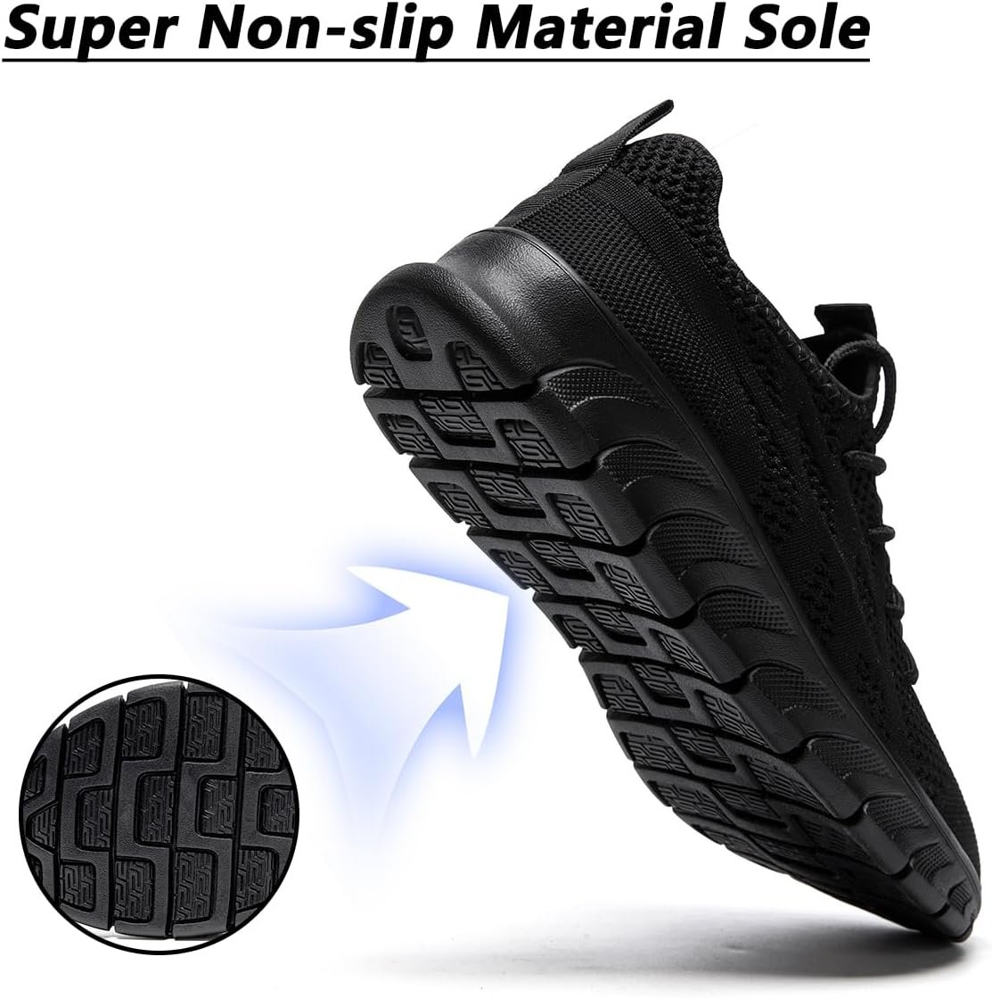 Men's Shoes Running Road Walking Sneakers Sports Athletic Workout Gym Shoes Casual Comfortable Breathable Fashion - Image 2