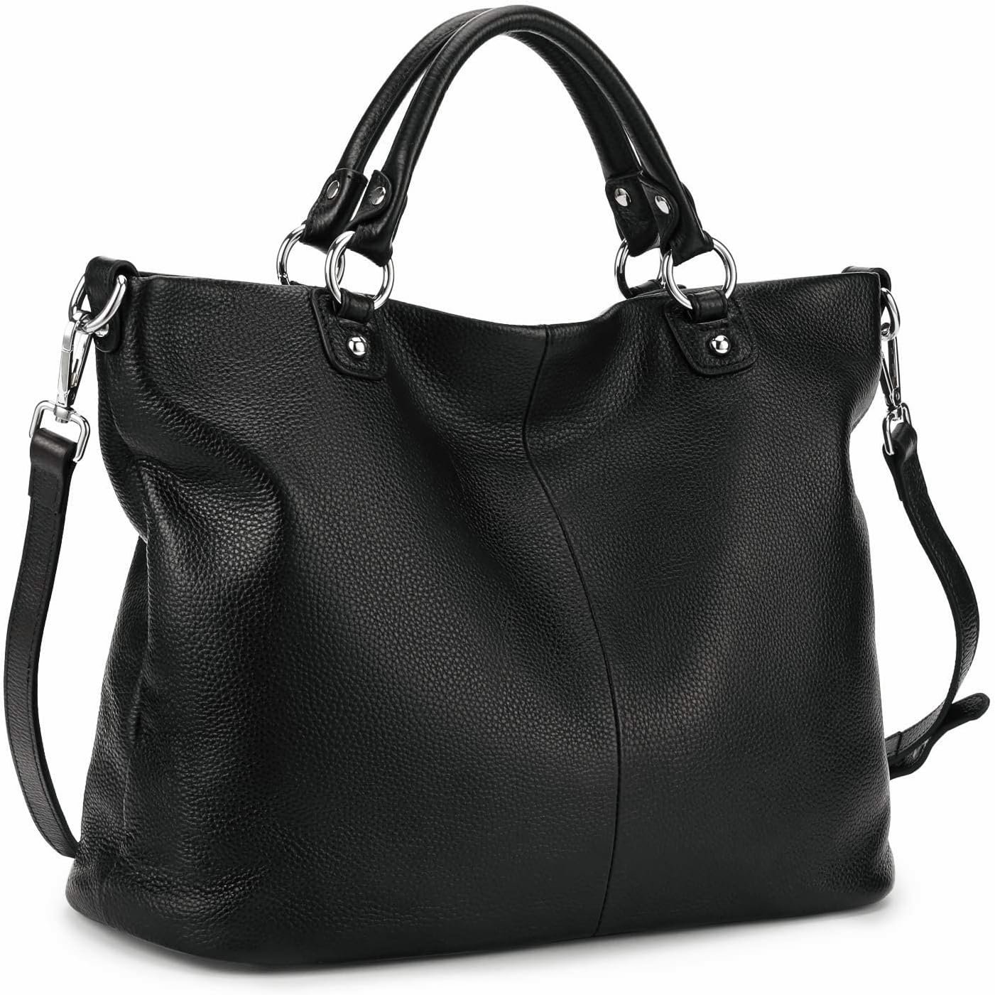 Women's Soft Leather Tote Bag, Top Satchel Purses and Handbags