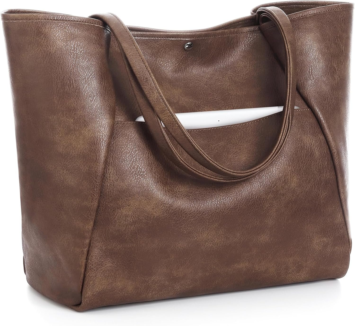 Large Tote Bag for Women Work 25L Travel Vegan Leather Ladies Handbags Weekender Purses